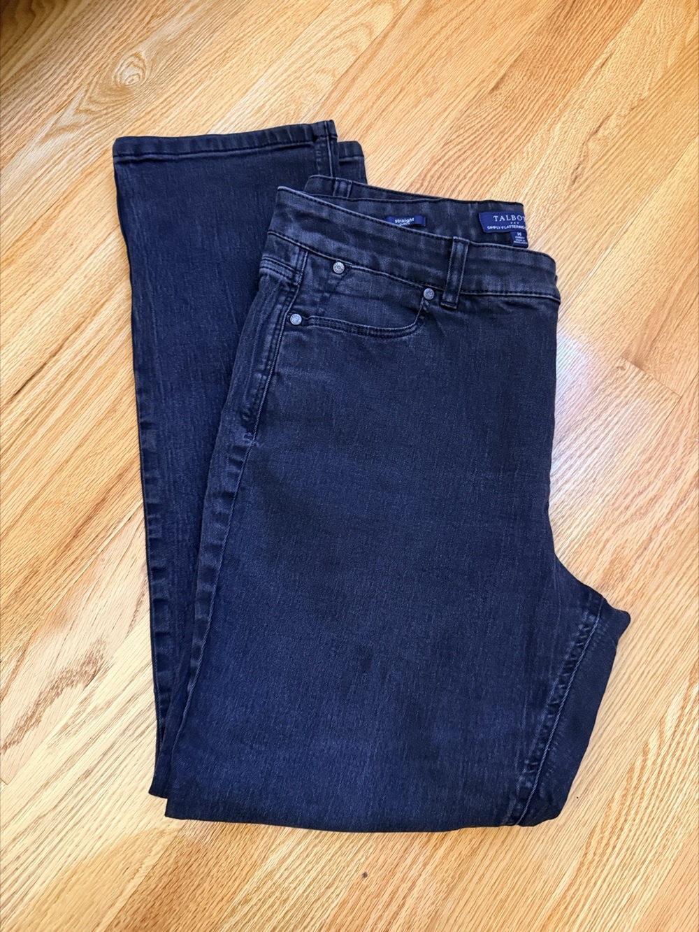 Talbots Straight Leg Curvy Jeans in Black